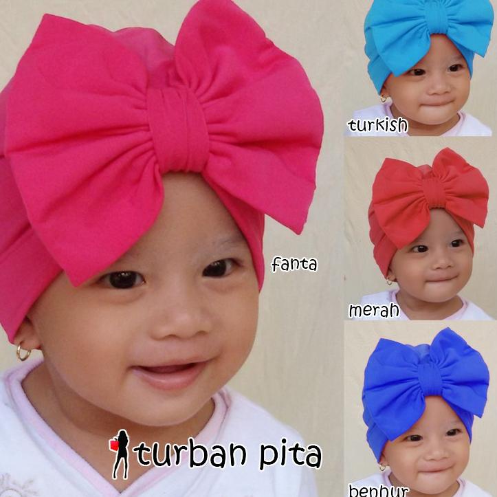 

♛ [QIZ] Turban Kids Pita Polos ル