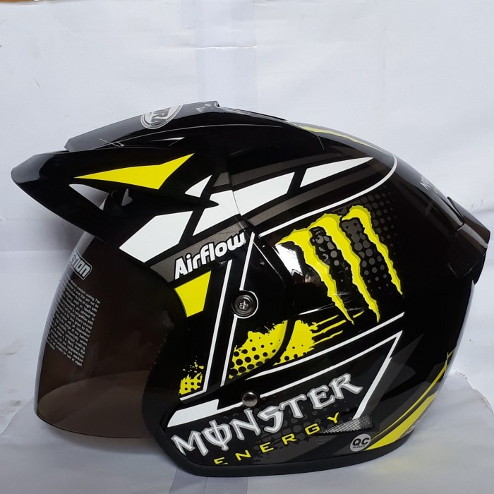Helm Helm Half Face Sni Monster Energi