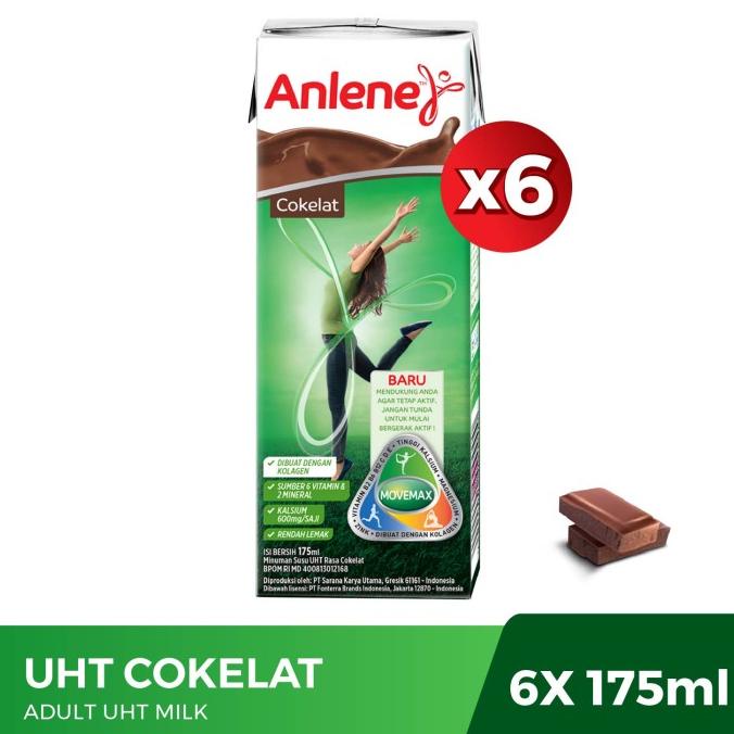 

Anlene UHT Cokelat 175ml 6 Pcs