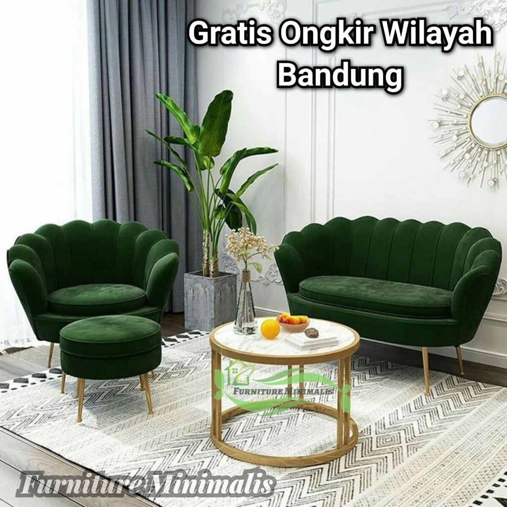 Jual SOFA KERANG MINIMALIS MEWAH Kursi Tamu Sofa Retro Kerang Furniture