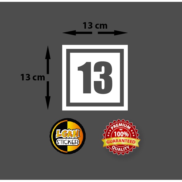 

STIKER ANGKA BOLONG DLM KOTAK UK 13 CM BAHAN REVLEKTIVE