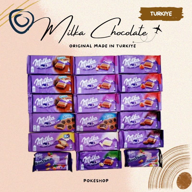 Jual MILKA TURKI Halal READY STOCK ! COKLAT TURKI 100 ORI Shopee