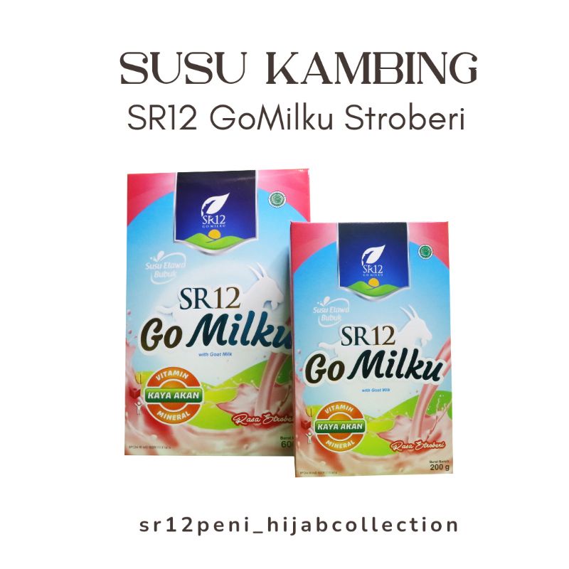 

Gomilku SR12 Stroberi 200gram Susu asam lambung solusi diabetes Penambah Nafsu Makan Anak