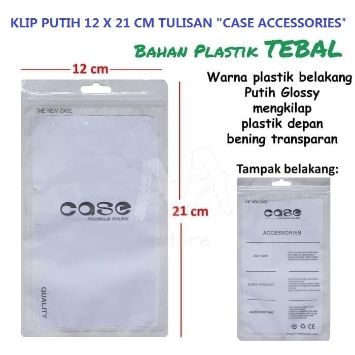 

KLIP PUTIH 12 x 22 CM TULISAN CASE ACCESSORIES