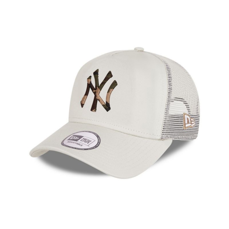 Topi New Era Cap New York Yankees Logo Camo Type A Frame Trucker 9Forty Adjustable Original