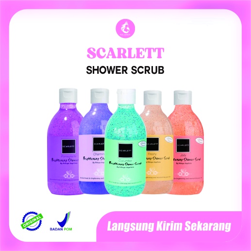 SCARLETTT Shower Scrub scarlett Whitening / Scarlett body wash