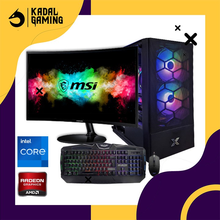 PC GAMING RATA KANAN INTEL CORE I3 10105F RADEON RX 6600 / 6600XT 16GB