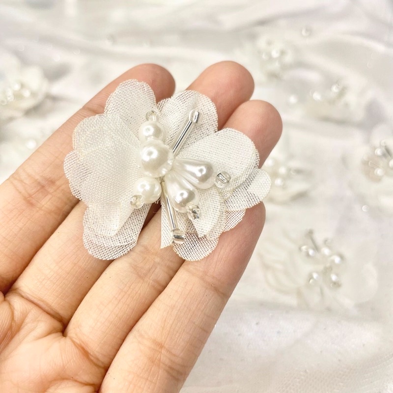 Heramour - Aplikasi Bunga Payet 3D D03 Lusinan Aksesoris Kebaya dan Baju Pesta