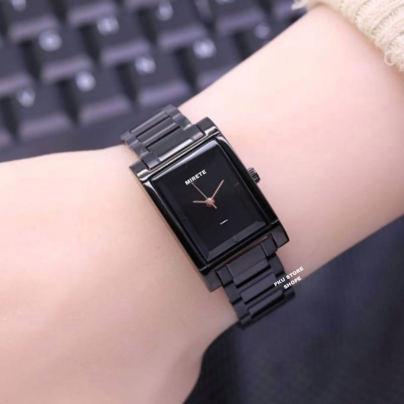 Jam Tangan Wanita Mirete Import Petak Persegi Tahan Air // Jam Tangan Wanita Terbaru Analog // Jam Tangan Wanita cewek Cantik // Jam Tangan Wanita Terlaris MODEL SIMPLE // Jam Tangan Wanita  Bayar Di Tempat