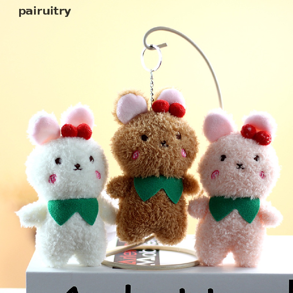 Prt Lucu Mewah Cherry Bear Kelinci Mainan Mewah Gadis Ransel Liontin Gantungan Kunci PRT