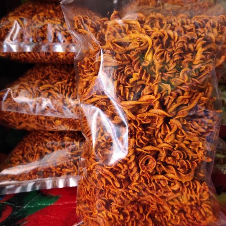 

¢ MAKARONI BANTET ULIR KRIWIL SPIRAL kemasan 500 gr PEDAS EXTRA ↷