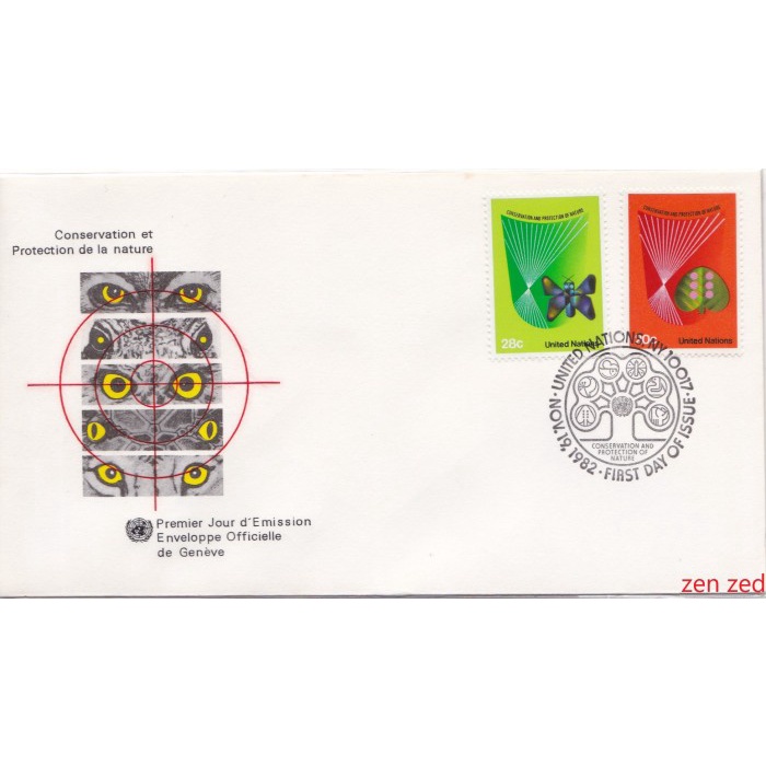 

A353 Perangko United Nations FDC 1982 Conservation and Protectio 1 Pcs