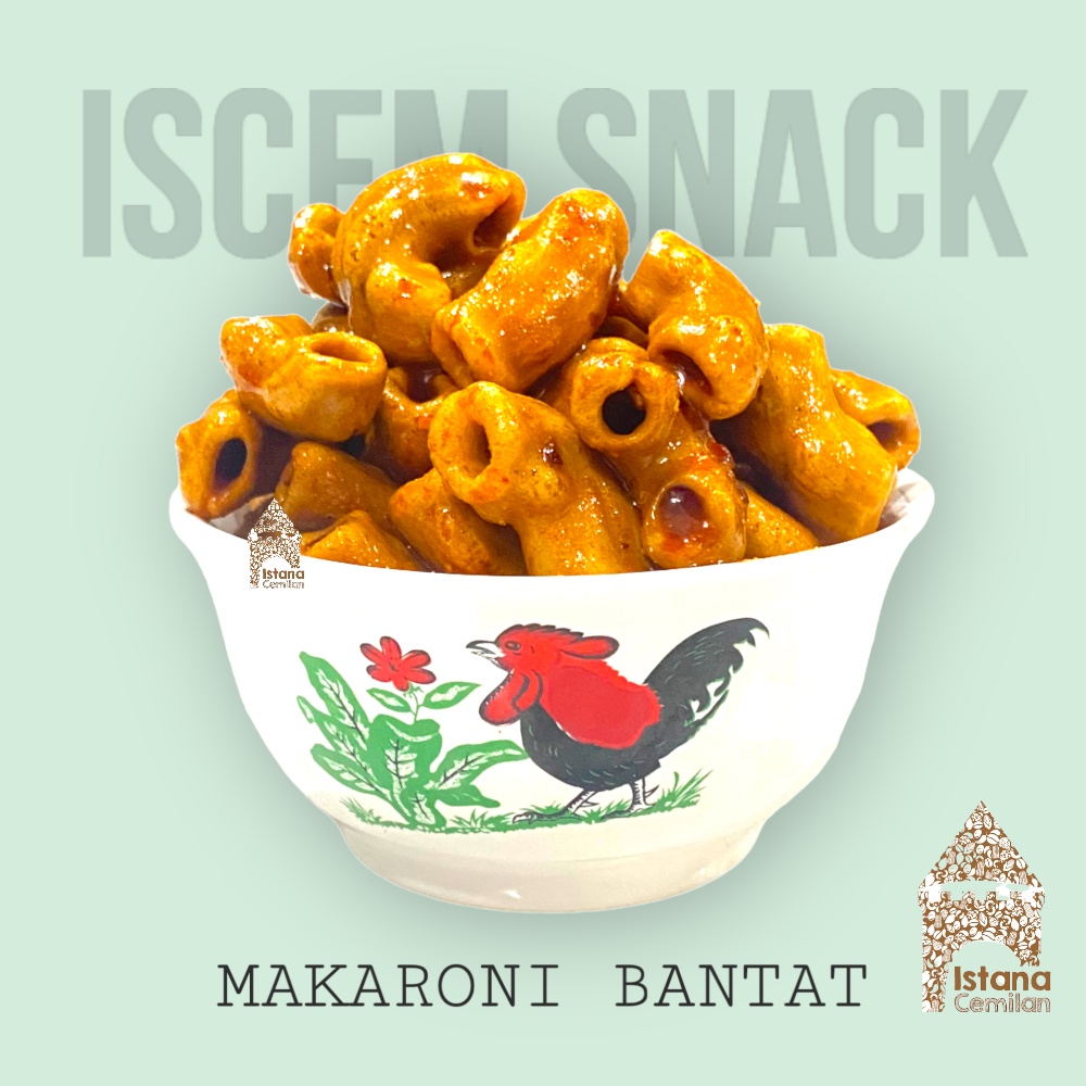 ISCEM SNACK Kerupuk Seblak / Makaroni Bantat Spiral / Siomay Cikruh Pedas Istana Cemilan