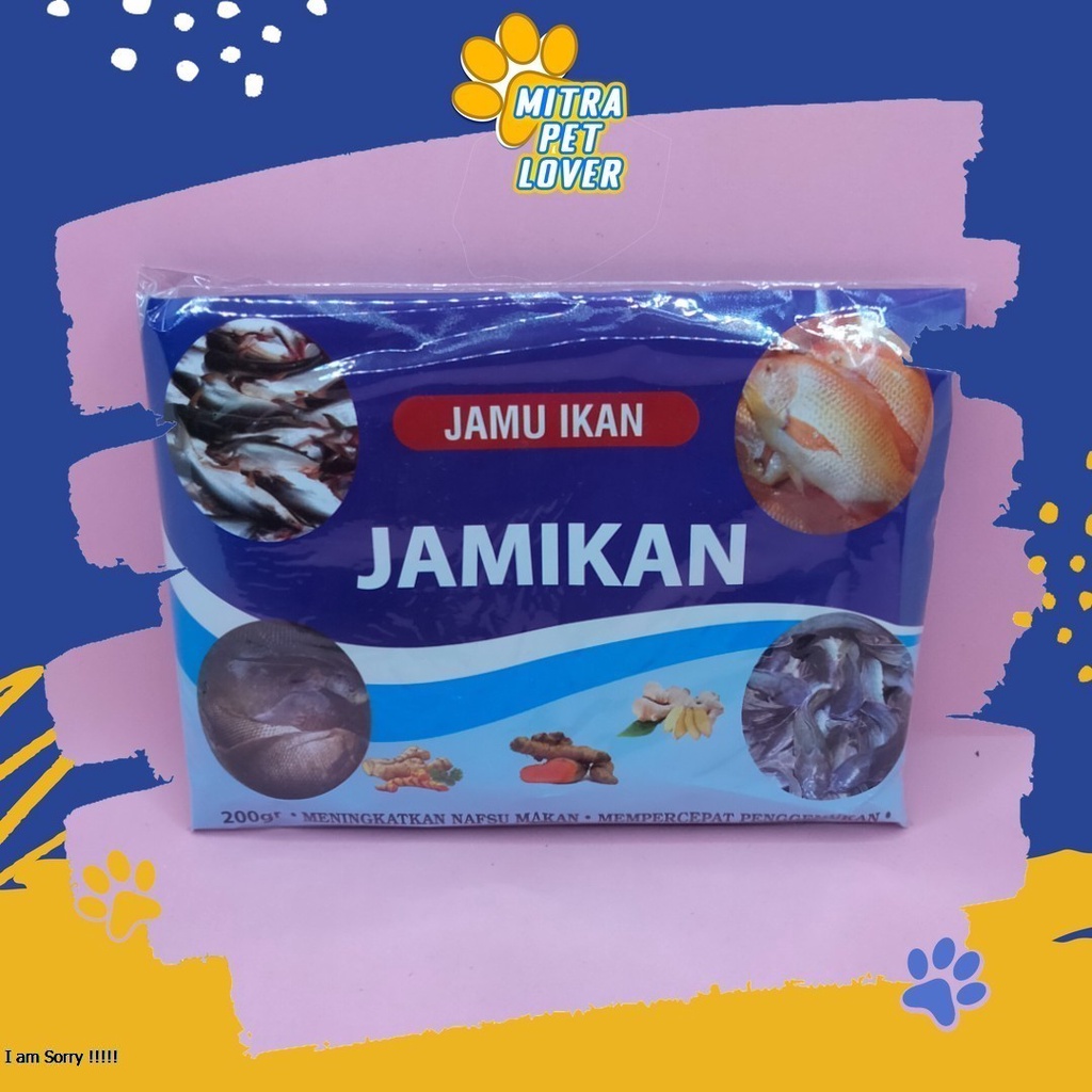 VITAMIN PENGGEMUK IKAN - JAMIKAN 200GR - SUPLEMEN MEMPERCEPAT PENGGEMUKAN FISH KOI NILA LELE MEMBANTU PENCERNAAN - MURAH ASLI GARANSI KUALITAS ORIGINAL - PET ANIMAL HEALTHCARE &amp; VETERINARY TAMASINDO OBAT KESEHATAN &amp;  VITAMIN TERNAK HEWAN  MITRAPETLOVER