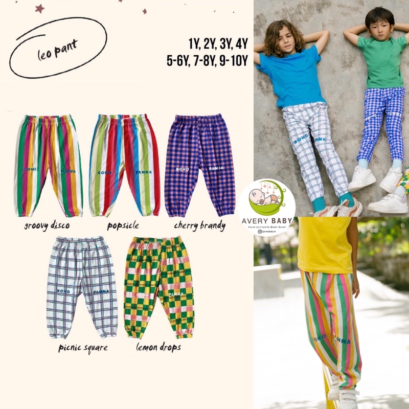 BOHOPANNA LEO PANT / CELANA ANAK MOTIF CERAH/ LEO PANTS BOHOPANNA