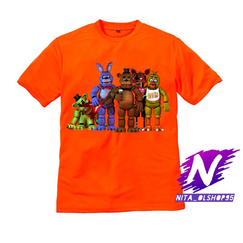 baju anak kaos anak fnaf five nigth at freddy's