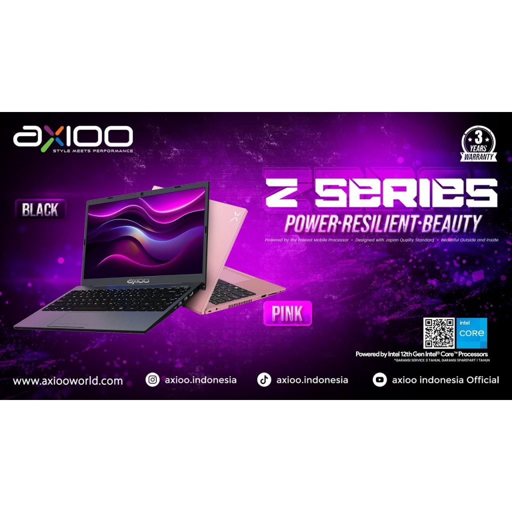 Laptop Axioo Z6 Intel Core i3 1215U 8GB 256GB SSD FHD IPS WIN11 + OFFICE LIBRE Terlaris