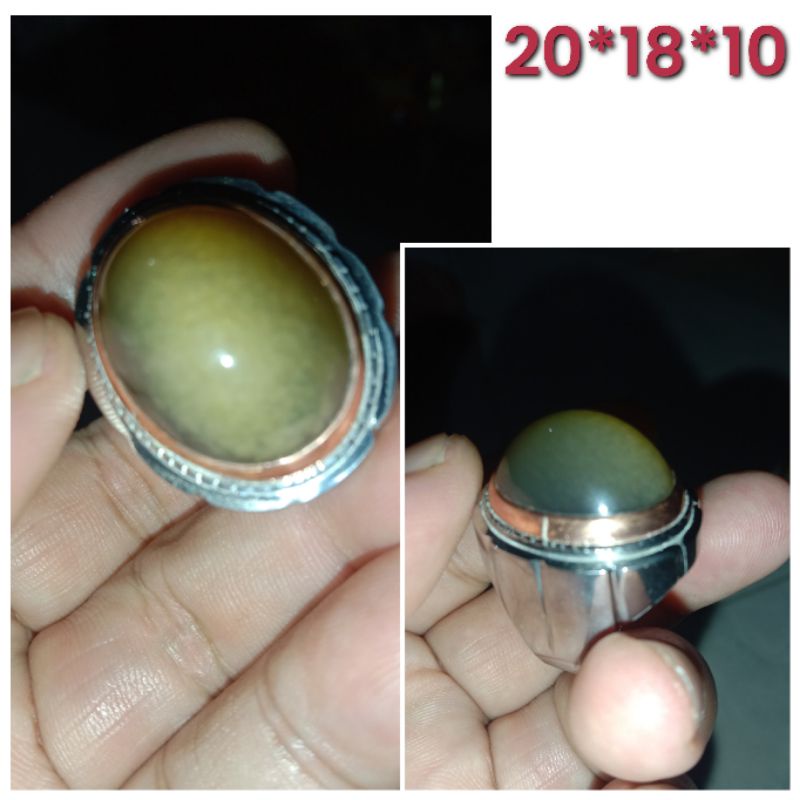 Batu Akik Pandan Nanas Lumut Kantoran Mpo Janah