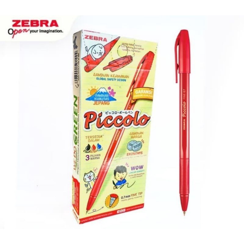 

Pulpen Fine Pen Zebra Piccolo7 S.Gel Merah 0,7 mm