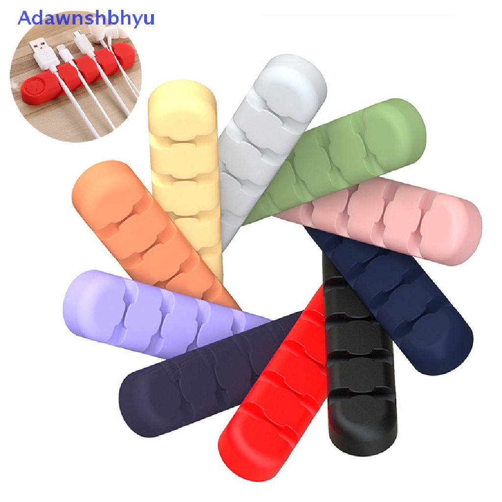 Adhyu Klip Holder Organizer Kabel 6 Lubang Untuk Desktop Cord Organizers Management ID