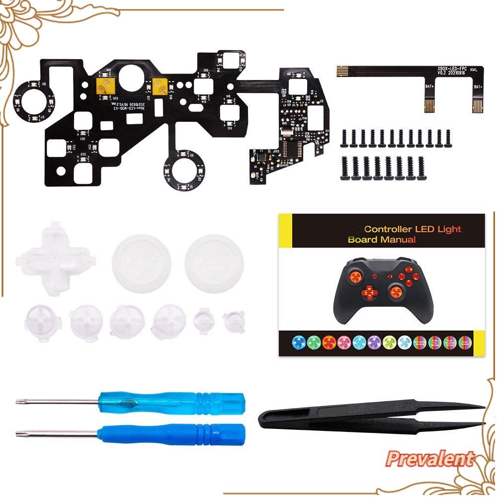 Preva D-pad Thumbstick Aksesoris Papan Lampu Gamepad Pengganti