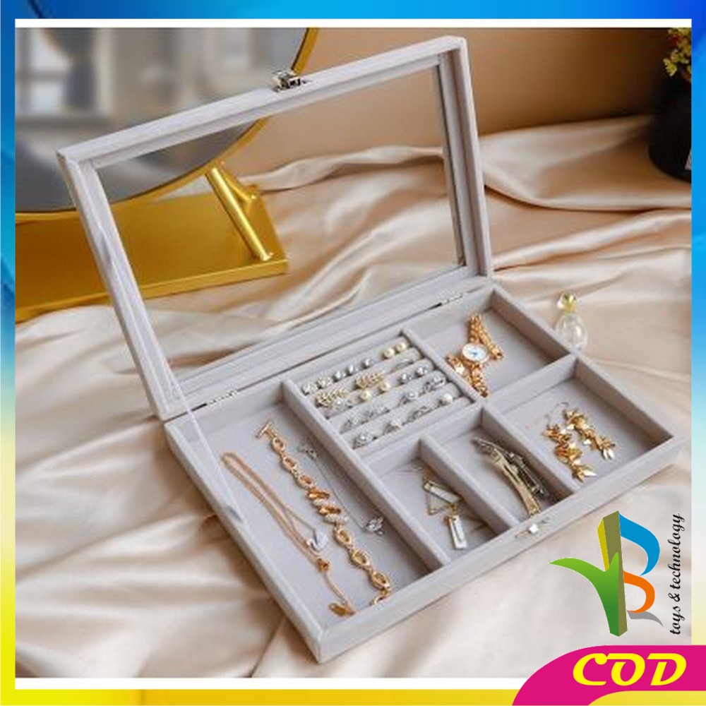 RB-K22 Kotak Perhiasan Seserahan Jewelry Box Cincin Kalung Tempat Penyimpanan Aksesoris Wanita