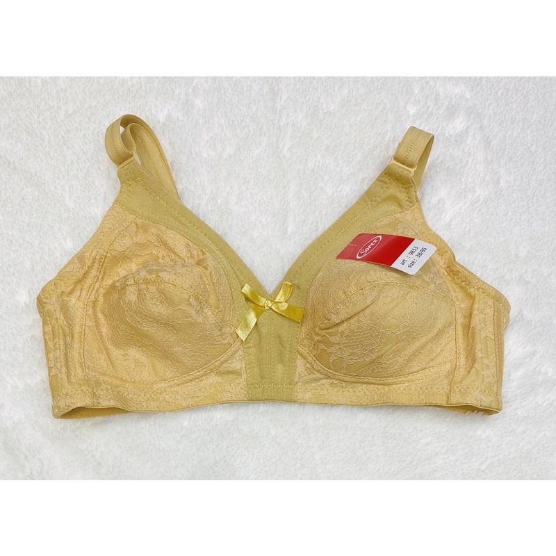 BRA | BH Big Cup SOREX 9833 Classic Lace Tanpa Kawat dan Busa tipis