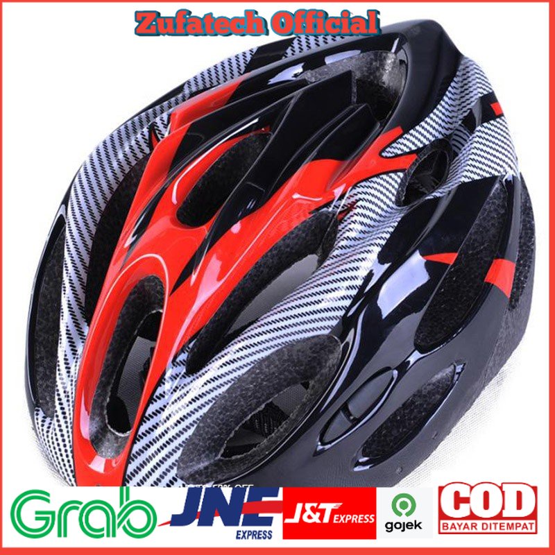 Helm Sepeda/TaffSPORT Helm Sepeda EPS Foam PVC Shell - x10
