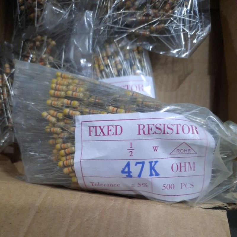 RESISTOR 1/4 watt 0.5 WATT 2 watt 47 K OHM R 47K