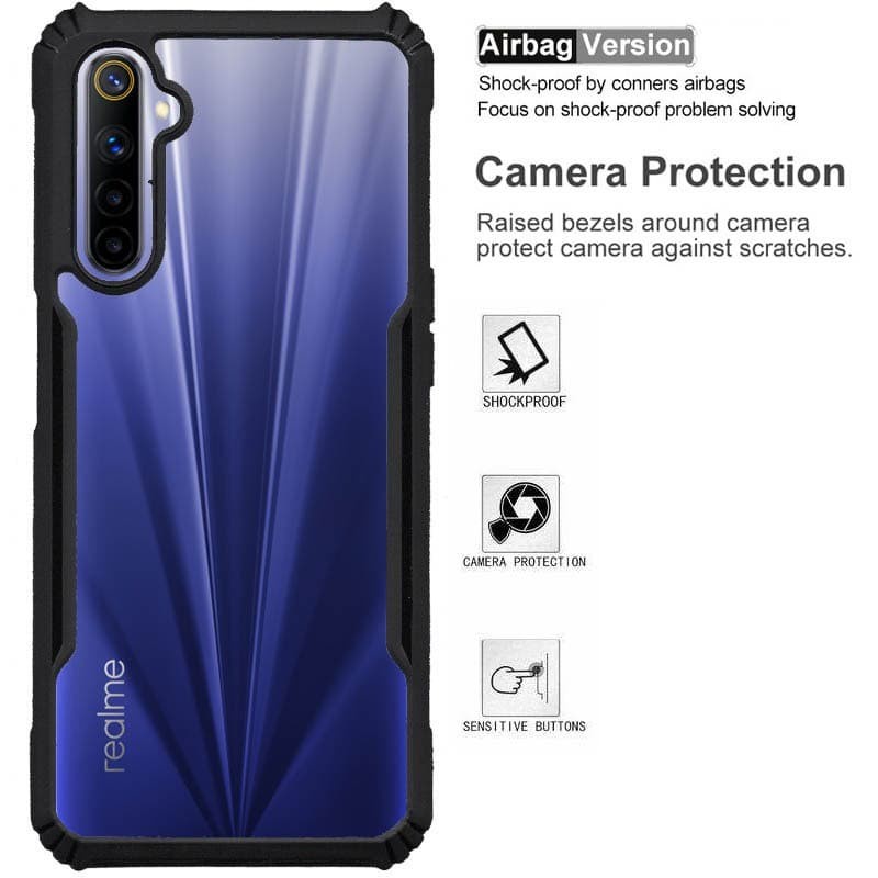 Realme 6 / Realme 6 Pro Cover Fushion Armor Case Hard Soft Case Casing Cover Softcase