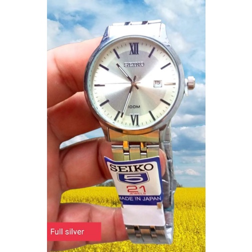 BISA COD / SE KO JAM TANGAN PRIA STAINLESS STEEL TANGGAL AKTIF / Jam tangan cowok Anti air free bok termurah