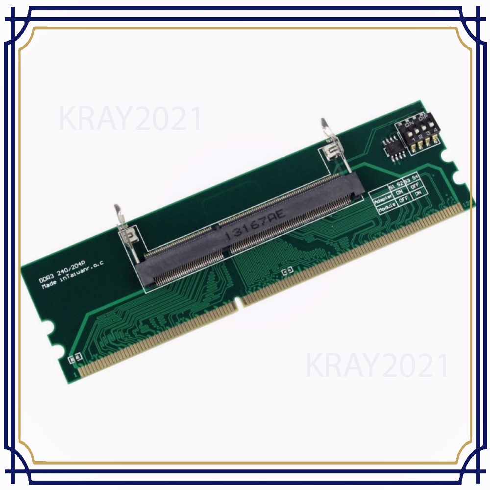 SODIMM DDR3 Laptop To DIM DDR3 Desktop RAM Adapter Converter -CV372