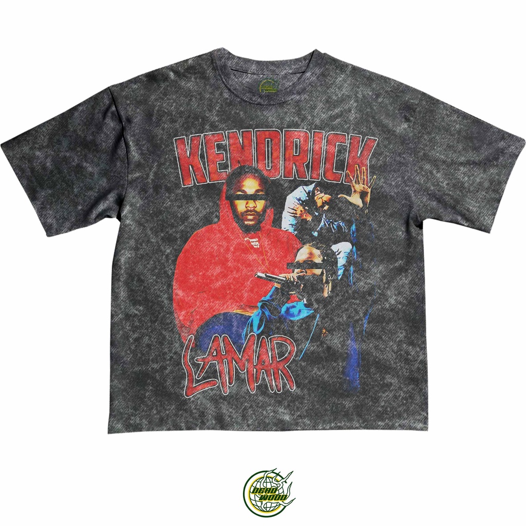 WASHED OVERSIZED RAPPER SINGER KENDRIK LAMAR VINTAGE STYLE T-SHIRT