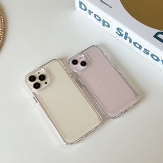 IPHONE Soft Case Transparan Kompatibel Untuk Iphone14 13 12 11 Pro XS Max XR X8 7 6S Plus SE Silikon TPU Casing Ponsel Shockproof Cover