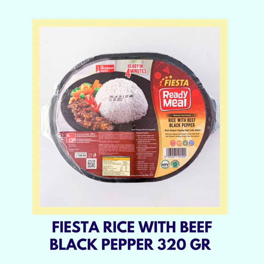 Fiesta, Rice with beef black paper 320 gr