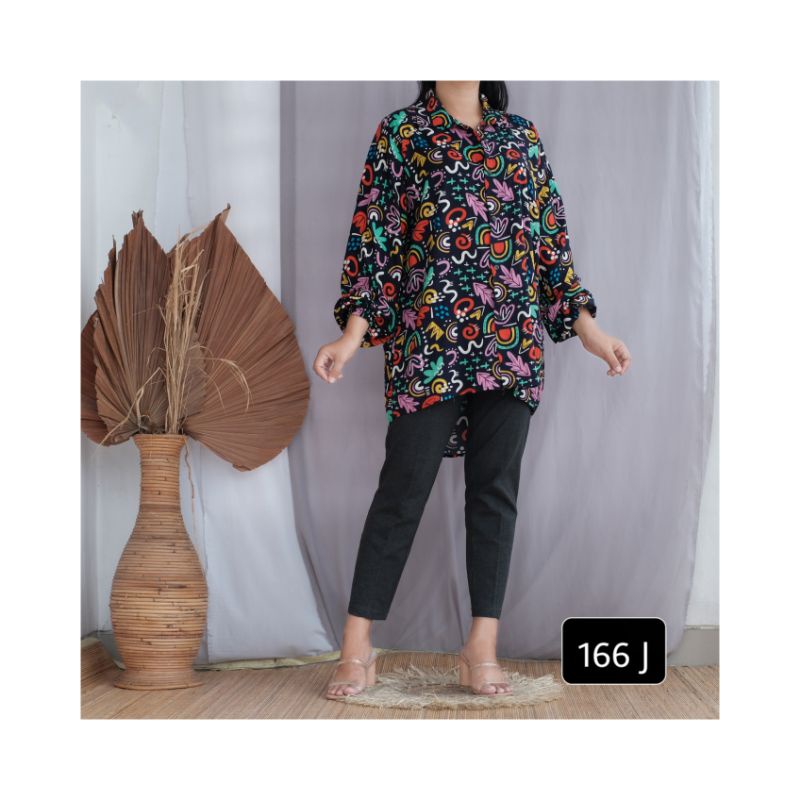 kemeja rayon oversize