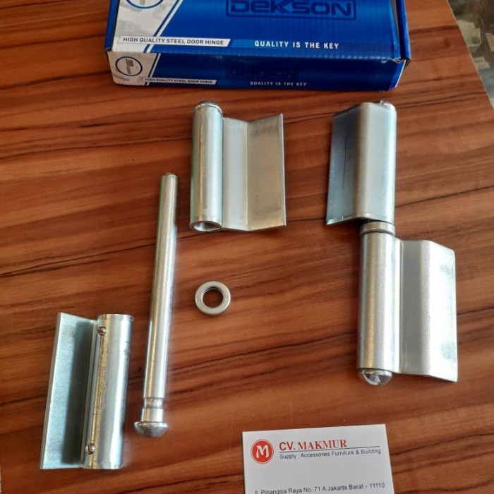 ENGSEL PINTU BESI DEKKSON ES IR 64X90-39X90 GALVANIS / ENGSEL BUBUT