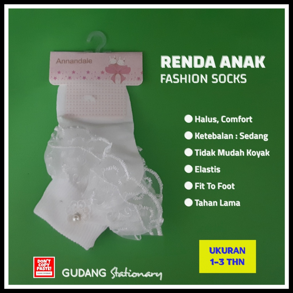 Kaos Kaki Renda Anak