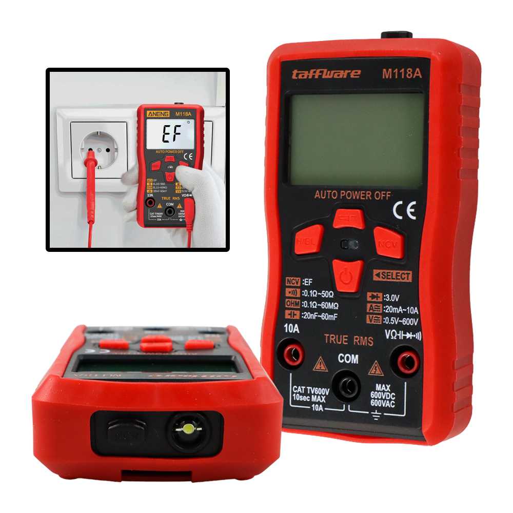 Multitester Digital Aneng Tester Digital Multimeter Aneng Tester Digital Multitester Avometer Digital Voltage Tester Digital M118A