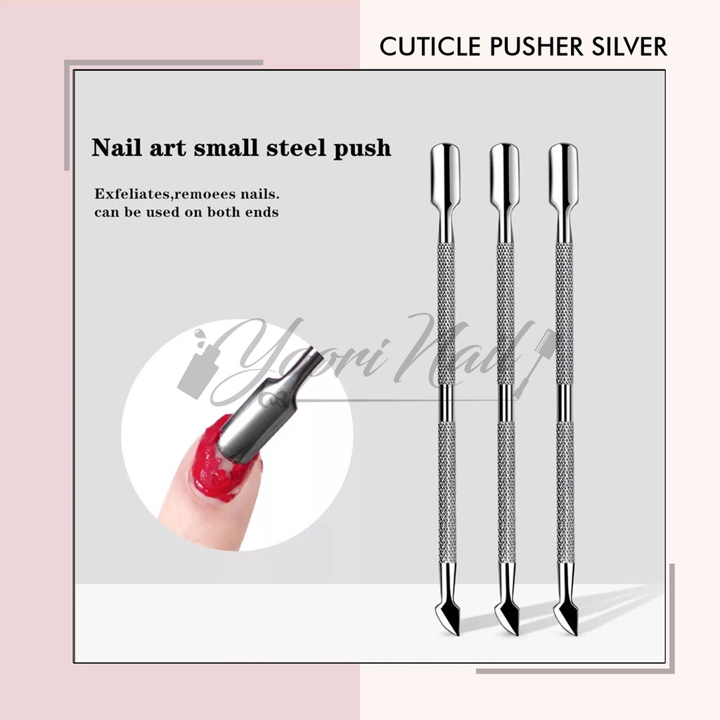 Cuticle pusher pendorong kutikula manicure pedicure nail art pusher nail