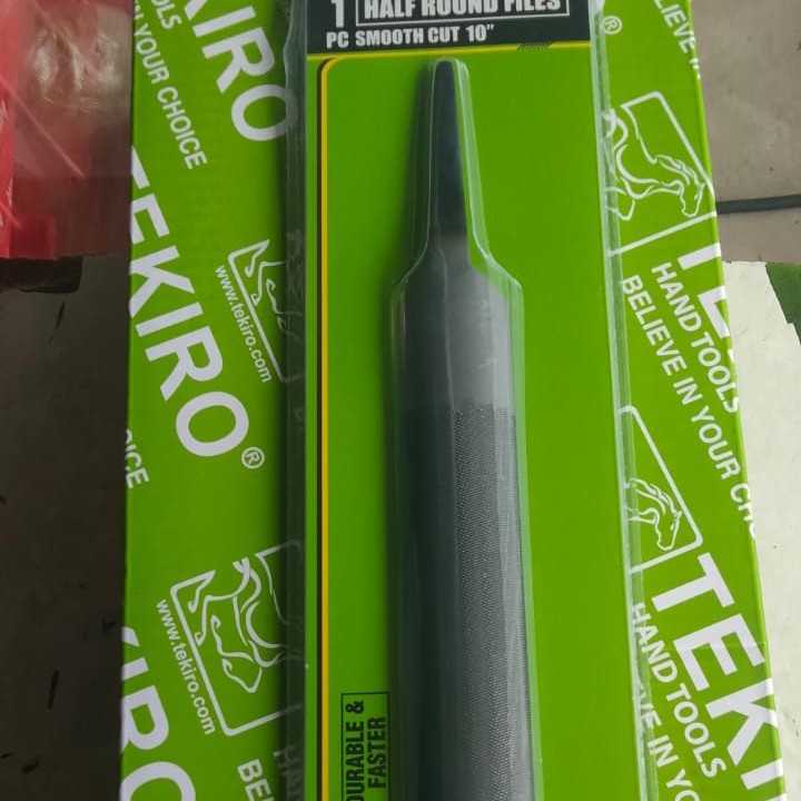 Kikir setengah bulat halus 10 inch,kikir halus Tekiro 10" murah ori