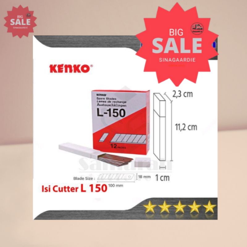 

Isi Cutter Besar Kenko L-150 /Refill Katter L150(ORIGINAL PRODUK)