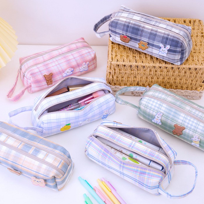 

Tempat Pensil Mismi Bay Pencil Case Kotak Pensil Sekolah Stylish Alat Tulis - K1B