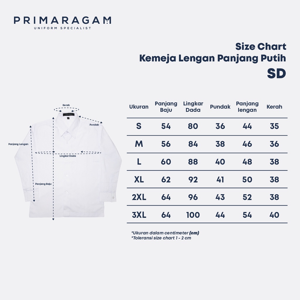 OBRAL BARANG CACAT Kemeja sd baju sekolah sd seragam sd baju seragam sekolah sd putih lengan panjang polos ssd-029