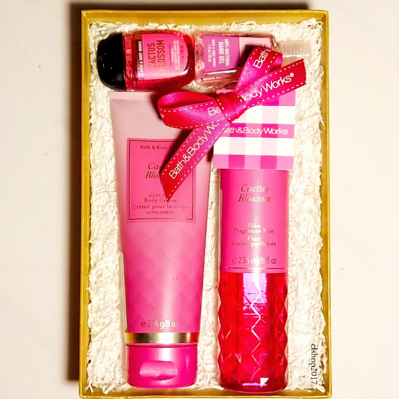 BATH &amp; BODY WORKS BBW PAKET GIFTSET HAMPERS 2IN1 3IN1 4IN1 5IN1 6IN1 7IN1 CACTUS BLOSSOM