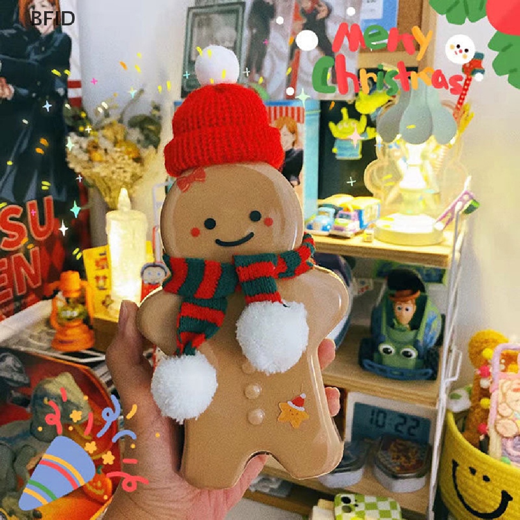 [BFID] Kreatif Gingerbread Man Xmas Tree Lucu Bentuk Beruang Gelas Minuman Plastik Dekorasi Natal Christma Hadiah Mainan Anak [ID]