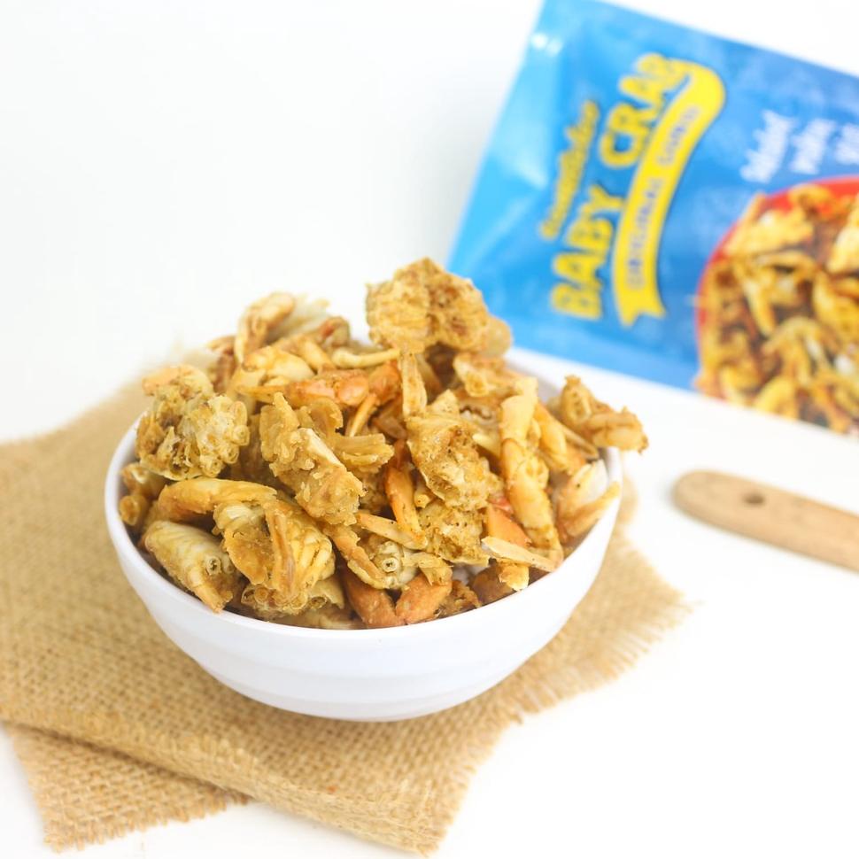 

(O-K9K(♫♪) Baby Crab Crispy / Izin Pirt Halal / Camilan / Keripik Crab / Snack / Kepiting Kriuk / Seafood / Crab Krips super keren