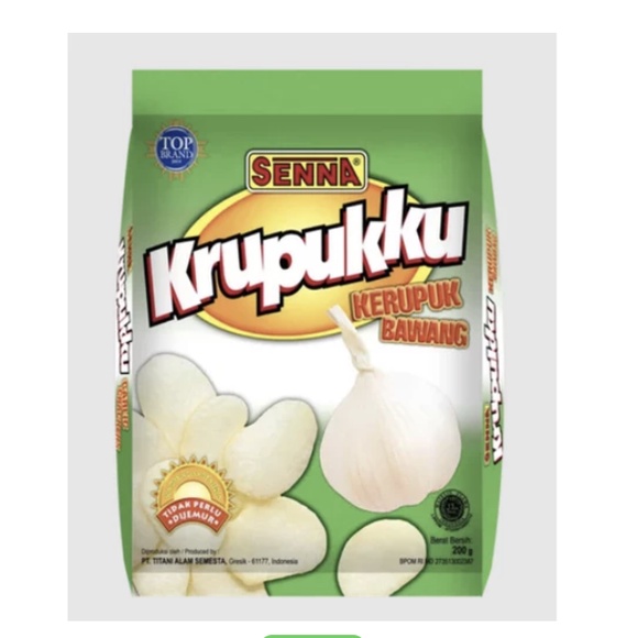

SENNA KERUPUK UDANG BAWANG KRUPUKKU CRACKERS 250 GR