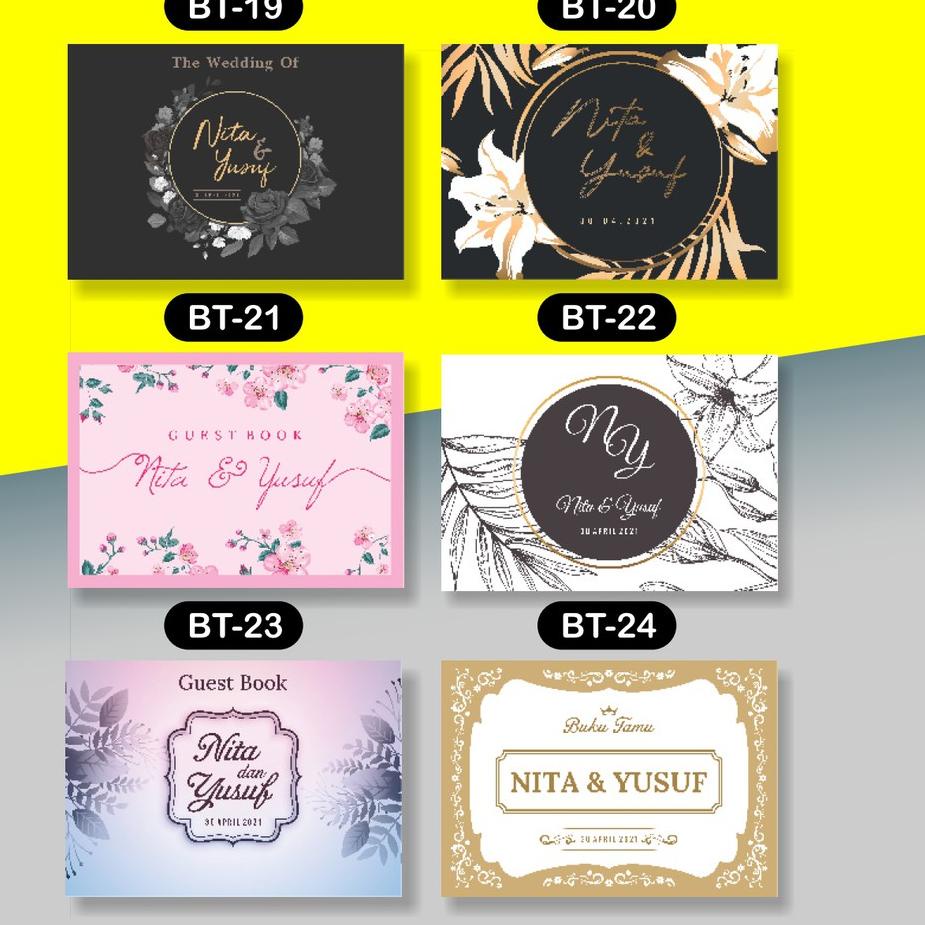 

㊖ Buku Tamu Custom Bisa Pakai Foto | Pernikahan, Khitan, Hajatan, dll ミ