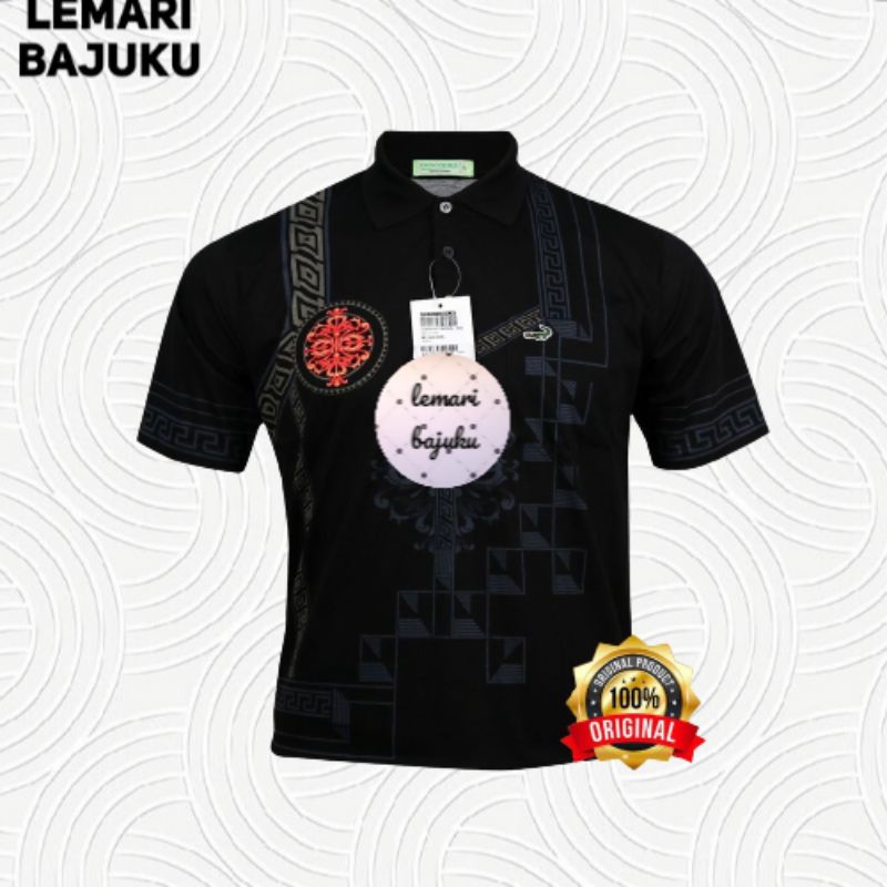 kaos kerah pria crocodile hijau 100% original 0779